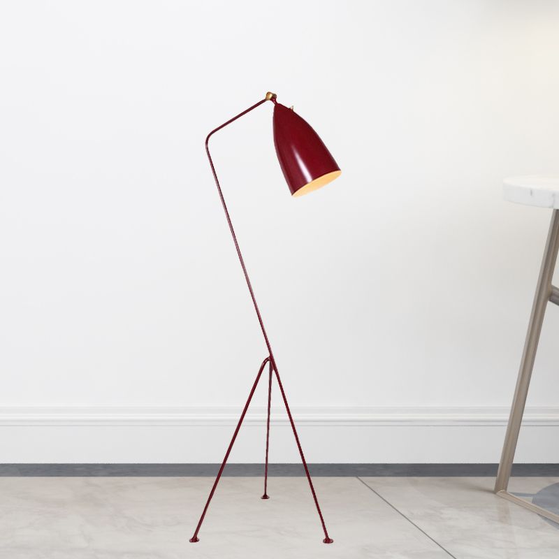 Morandi Moderne Metallbecher-Stehlampe in Schwarz, mehrfarbig
