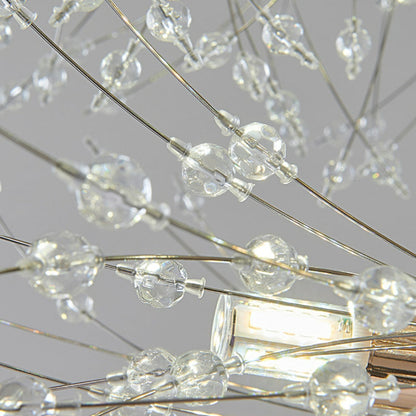 Arisha Modern Dandelion LED Pendant Light GoldCrystal Bedroom/Living Room