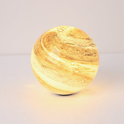 Ray Decorative Solar Planet Outdoor Ground Light, Milk Curry/Blue