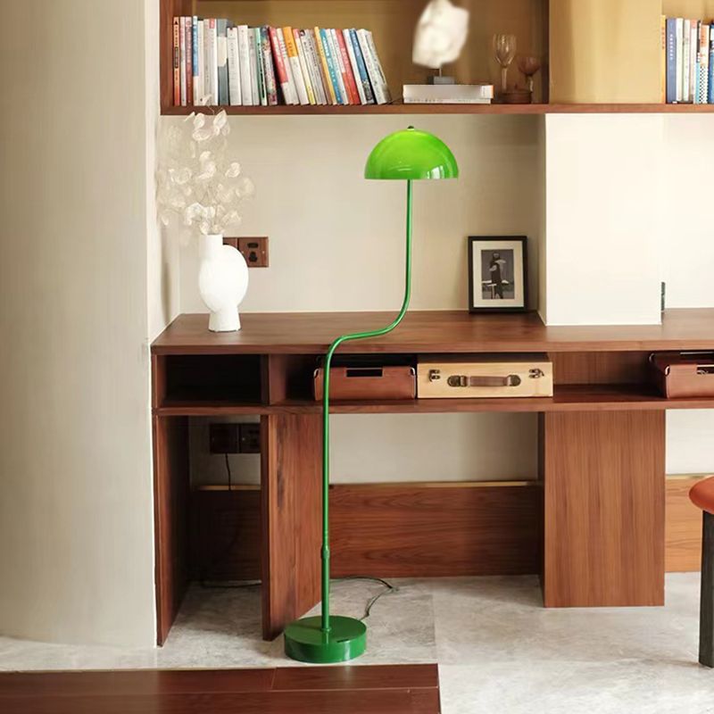 Salgado Stehlampe Mushroom Middle Ancient, Arc Metal, Grün, Esszimmer