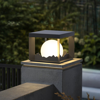Ray Modern Mountain Metal Outdoor Lamp, Warm Light