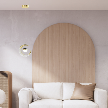 Arisha Moderne LED-Pendelleuchte Sternenhimmel, Schwarz/Gold