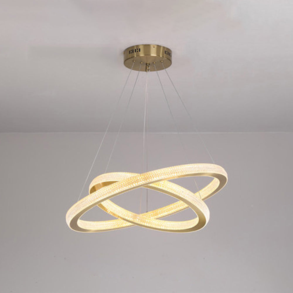 Kristy Contemporary Gold Luxury Ring Pendant Light