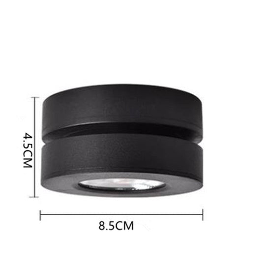 Arisha Modern Ceiling lighting Round, Novak Flush Mount, White/Black, Kitchen