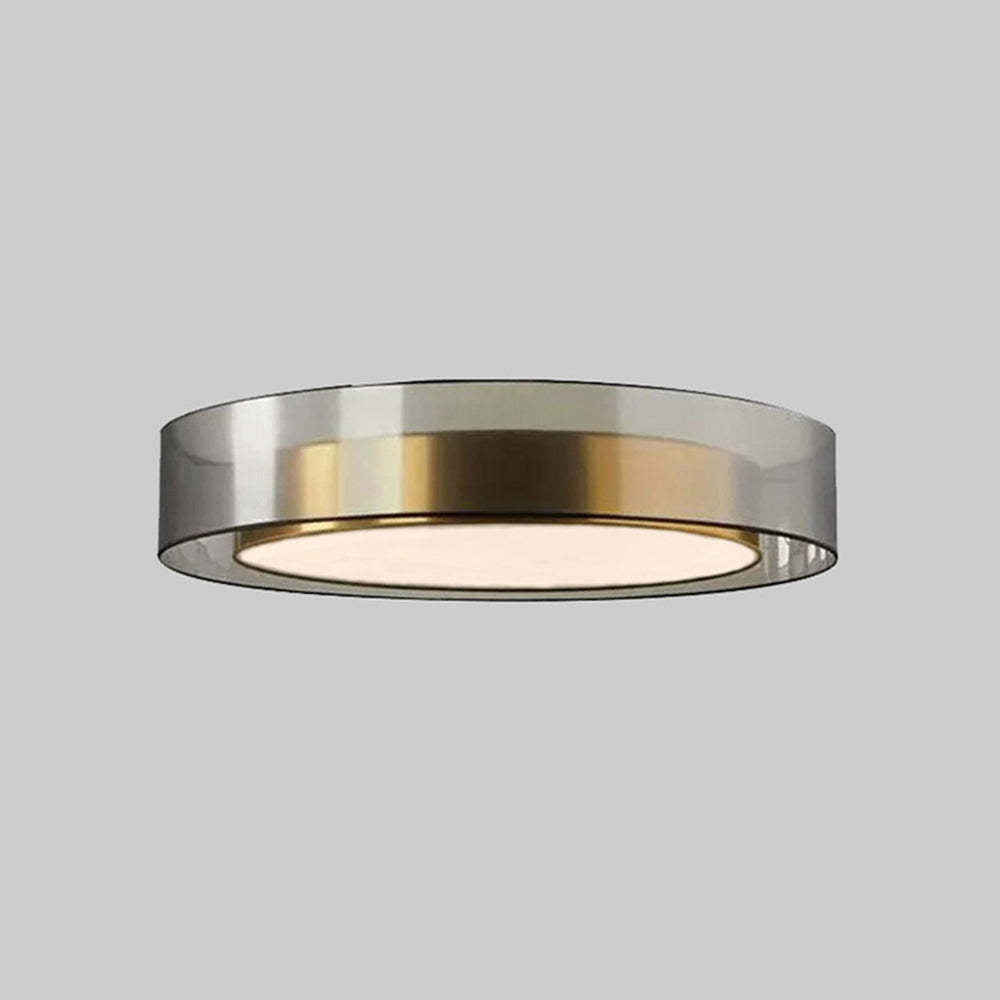 Arisha Nordic Modern Round LED Flush Mount Ceiling Light, Gold Copper