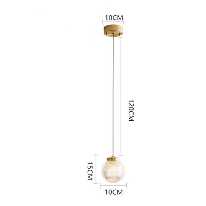 Arisha Modern Circle Glass Pendant Light for Bedroom & Hotel