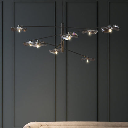 Arisha Modern Branch Metal Pendant Light, Clear/Multicolor