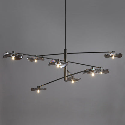 Arisha Modern Branch Metal Pendant Light, Clear/Multicolor