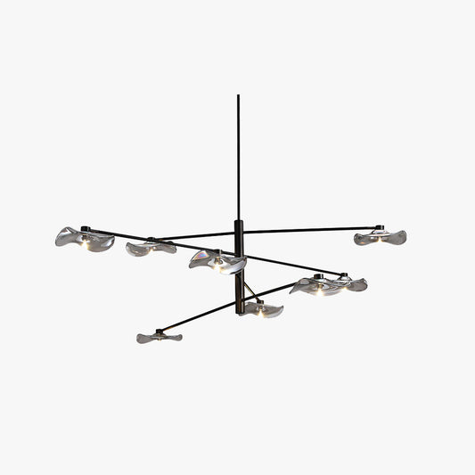 Arisha Modern Branch Metal Pendant Light, Clear/Multicolor