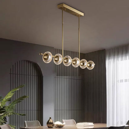 Kristy Modern Luxury Lampe à suspension en métal/verre Doré