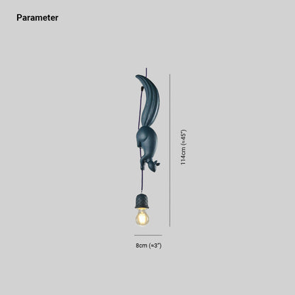 Aria Pendant Light Squirrel/Pinecone Modern, Resin, Restaurant