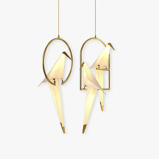 Arisha Modern Nordic Post Modern Bird hanglamp, wit/helder