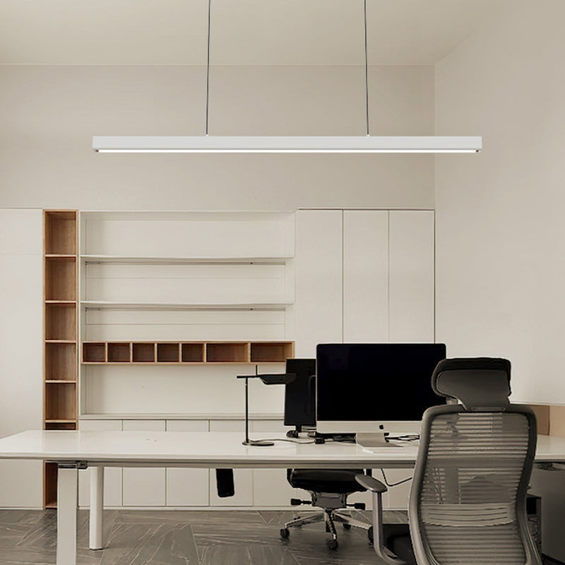 Orva Minimalist Classic Black & White Linear Pendant Light