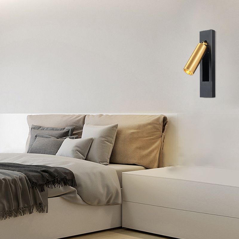 Applique murale orientable Ray traditionnelle en métal, coloris noir/doré
