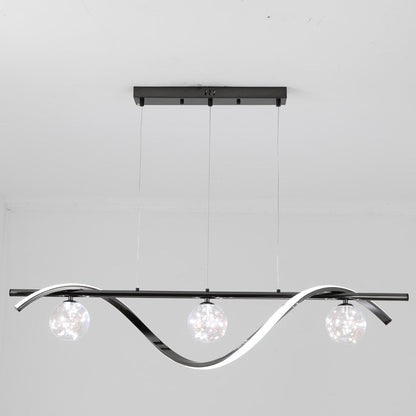 Arisha Graceful Arc avec globes en verre Suspension