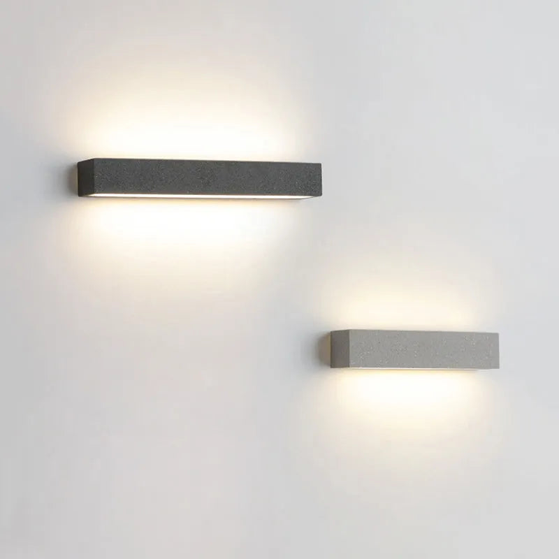 Fyra LED Outdoor Wall Lamp, Black & White