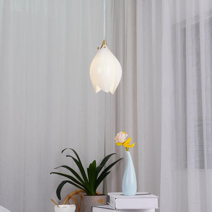 Suspension en métal et céramique Olivia, pour salon ou chambre