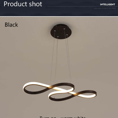 Durell Musical Note Pendant Light, Black & Gold