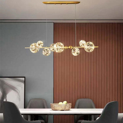 Valentina Art Deco Luminous Sphere Cluster Glass Pendant Light