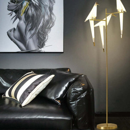 Clifford Nordic Bird Tisch-/Stehlampe, Gold, 1/2/3 Licht