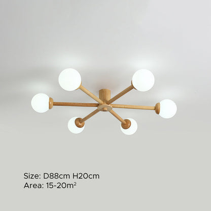 Muto Ceiling Light, Dimmable 6/8 Head