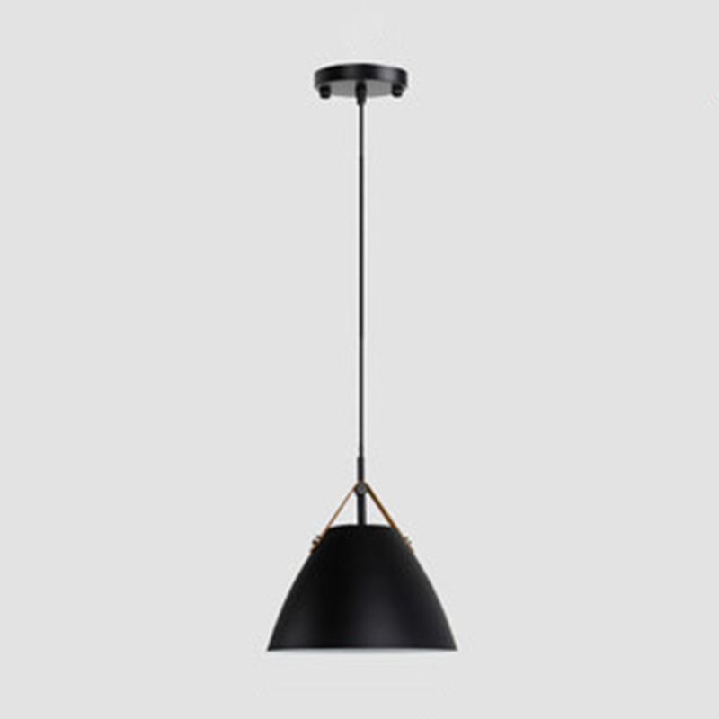 Valentina Suspension moderne en métal en forme de frisbee, noir/blanc
