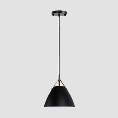 Valentina Suspension moderne en métal en forme de frisbee, noir/blanc
