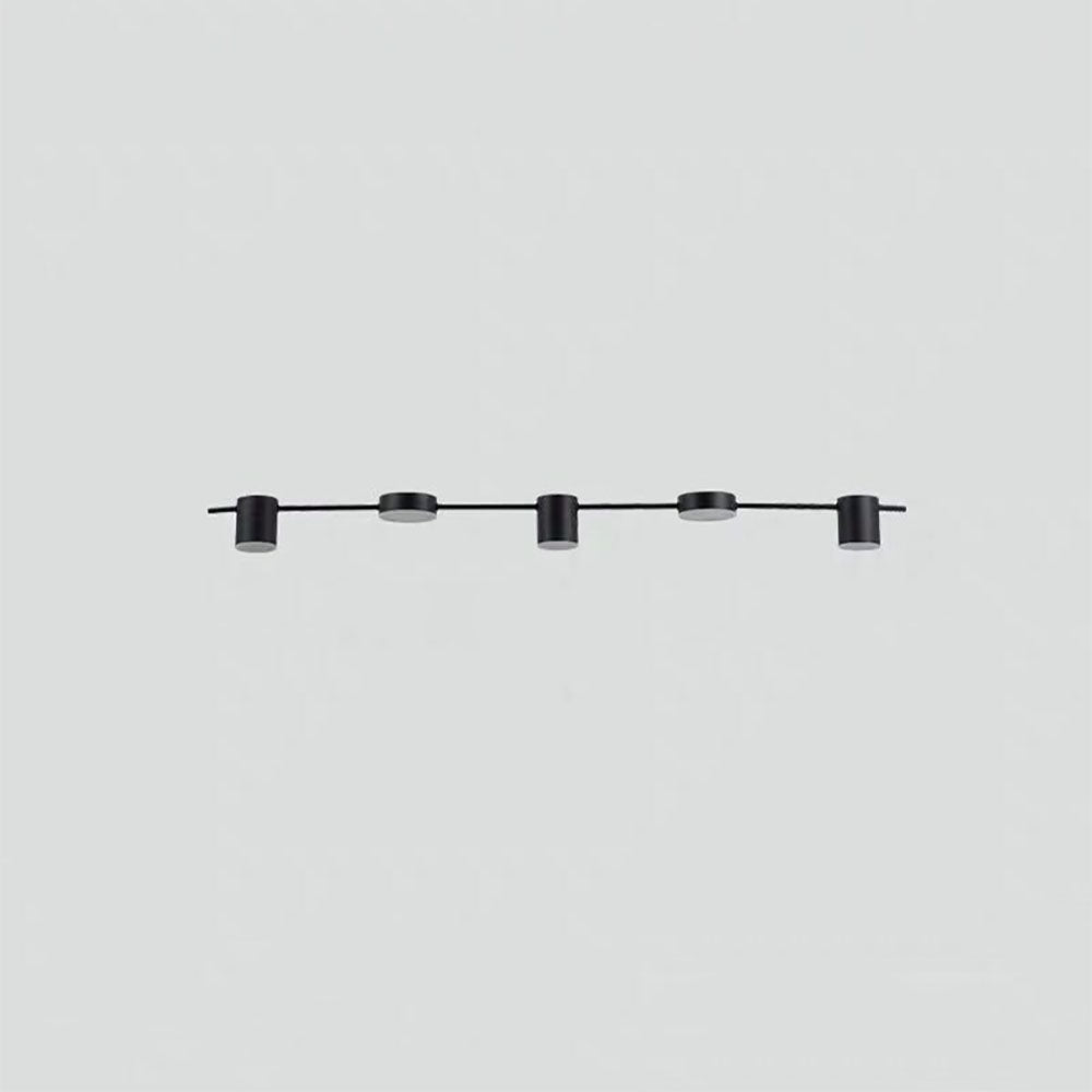 Arisha Minimalistische Pendelleuchte aus mehreren Metallen, Schwarz/Gold