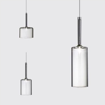 Valentina Minimalist Modern Glass LED Pendant Light, 3 Style