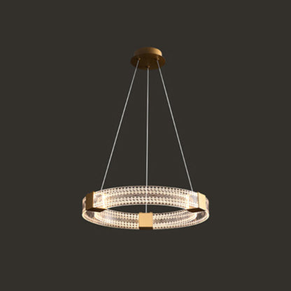 Arisha – suspension moderne ronde/ovale/métal, dorée