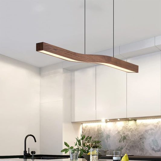 Ylen Nordic Pendant Light Walnut Colour Living Room/Bedroom/Dining Room