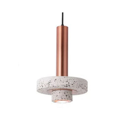 Arisha moderne bunte LED-Pendelleuchte im Art-Deco-Stil, Terrazzo