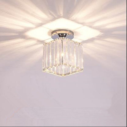 Stonel Modern Metal/Crystal Ceiling Light, 3 Colors