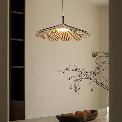 Ritta Vintage LED-Pendelleuchte aus Walnussholz für Schlafzimmer/Bar/Teestube