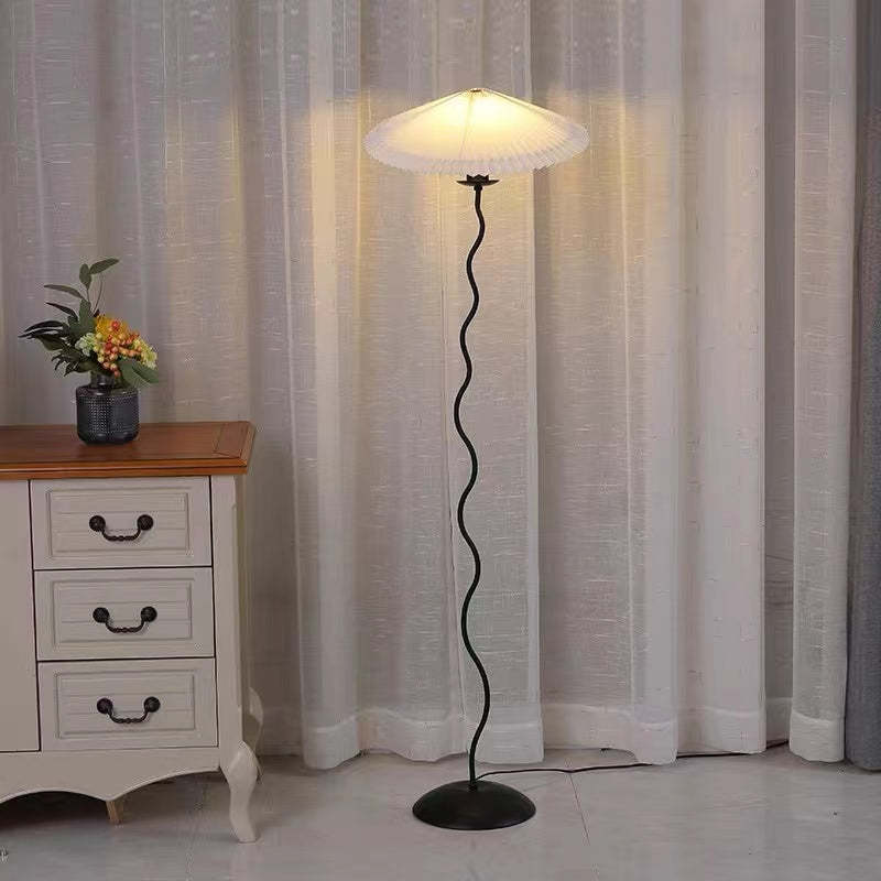 Lampadaire LED moderne en tissu champignon Ritta