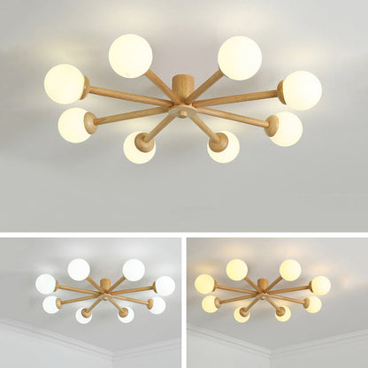 Muto Ceiling Light, Dimmable 6/8 Head