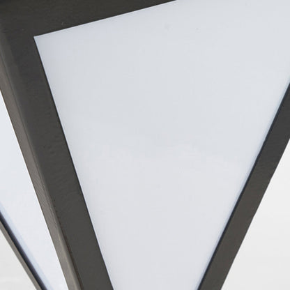 Lampe solaire d'extérieur conique en métal moderne Ray, noir