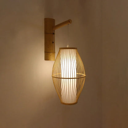 Ritta Applique Rustique, Muto Rotin Tissage LED, Applique Murale de Couloir