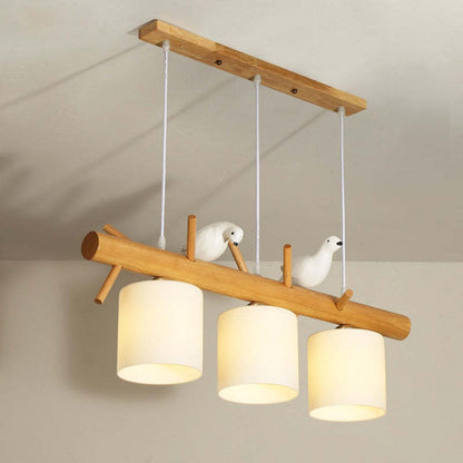 Suspension Muto Bird Bois, 2/3 Têtes