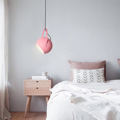 Aira Colorful Art Deco Pendant Light, Spherical,  Bedroom