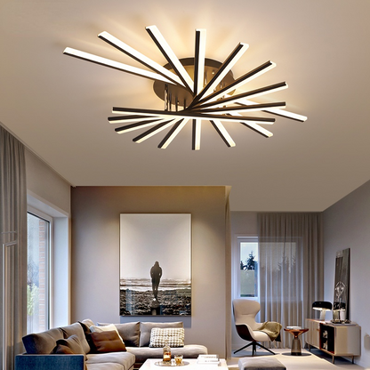 Arisha Linear Flush Mount Ceiling Light, 4 Colour