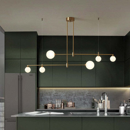Valentina Modern Golden Bubble Copper Pendant Light