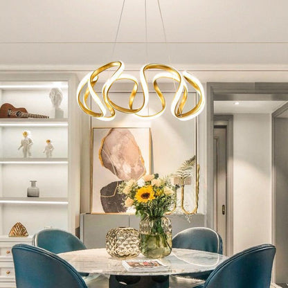 Clyra Modern Irregular Flower Pendant Light, 3 Colors