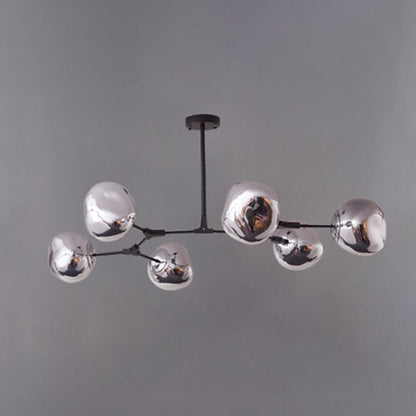 Arisha Modern Globe Lava 3 Pendant Light Fixture