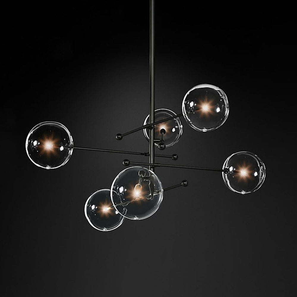 Lampe à suspension à bulles transparentes nordiques modernes Valentina
