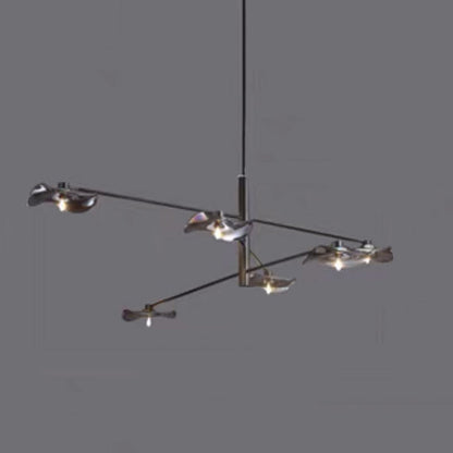 Arisha Modern Branch Metal Pendant Light, Clear/Multicolor