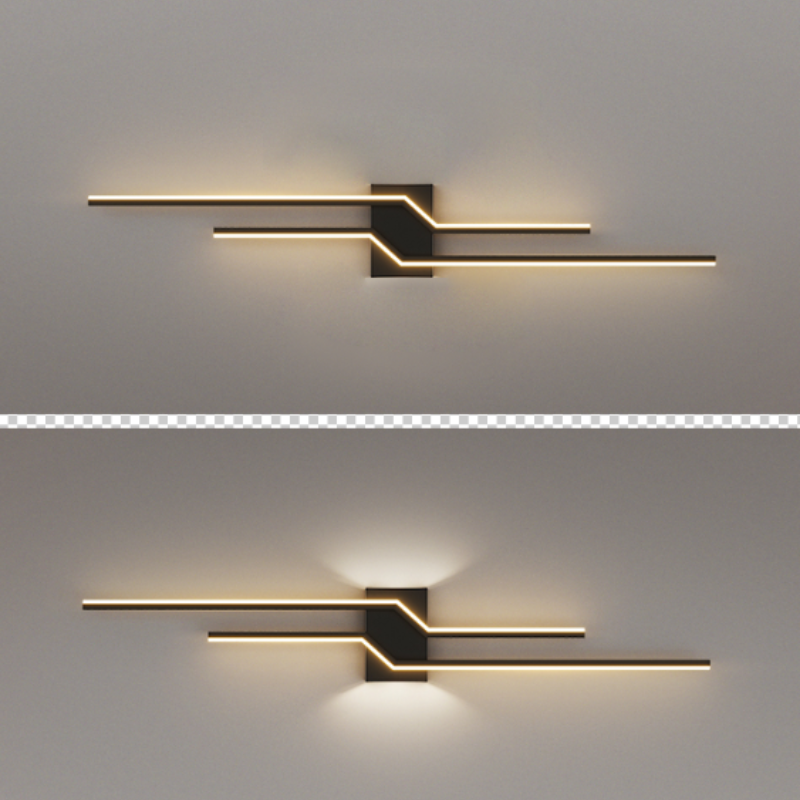 Arisha Minimalist Linear Metal Vanity Wall Light