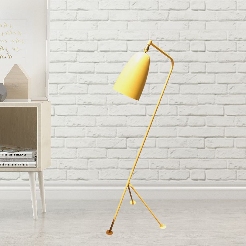 Morandi Moderne Metallbecher-Stehlampe in Schwarz, mehrfarbig
