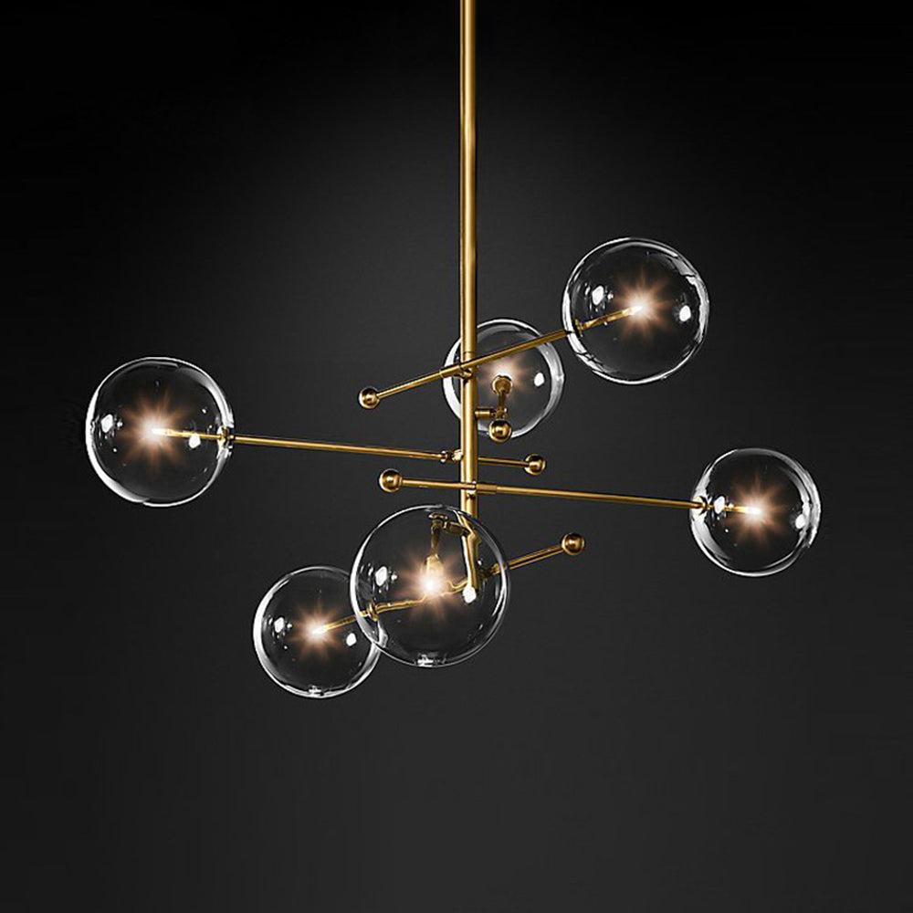 Lampe à suspension à bulles transparentes nordiques modernes Valentina