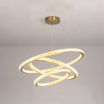 Kristy Contemporary Gold Luxury Ring Pendant Light